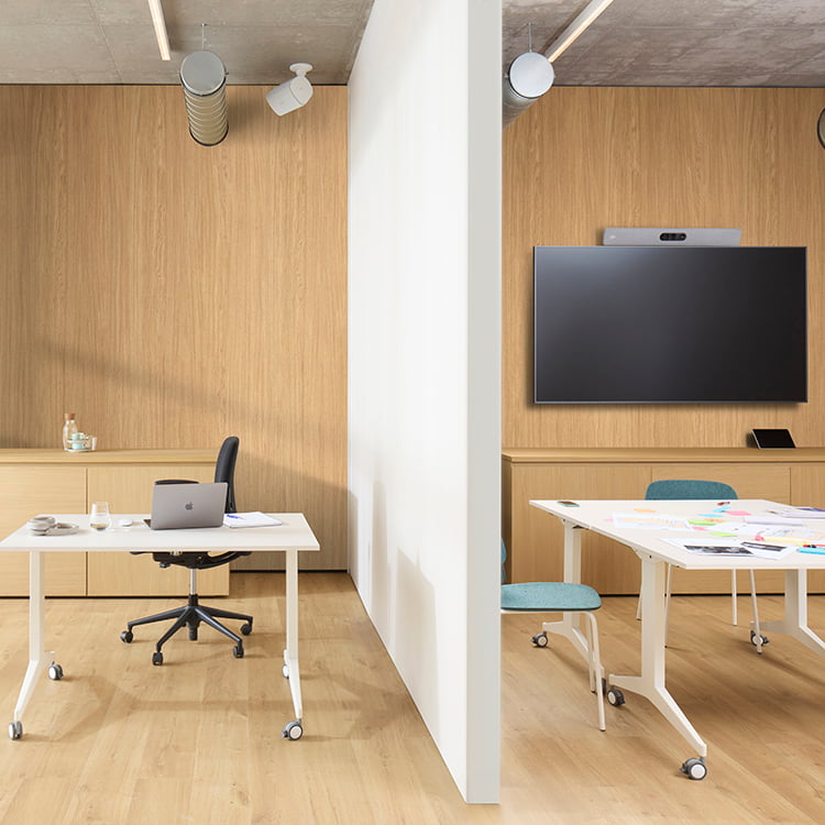 Clicwall wall panels in office